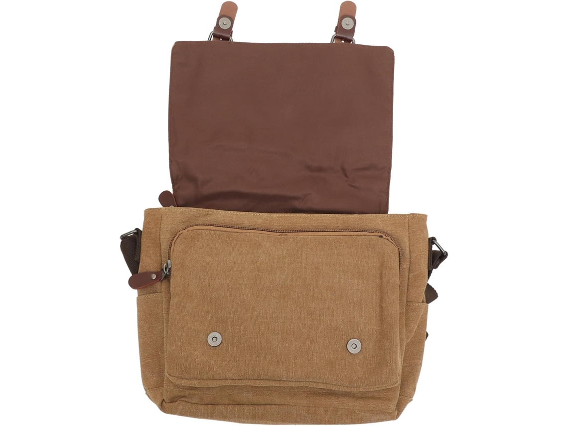 Bolsa De Ombro Masculina Em Tecido, Grande Capacidade, Espaçosa E Leve, Ideal Para A Escola E O Dia A Dia.