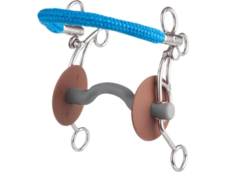 Macio Hackamore Tandem Tongue Port Snaffle Prateado 130 Mmberis