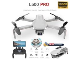 Drone Bestvite De Controle Remoto Gps L500pro (1080p Duração Da Bateria 25 Min Cinza)