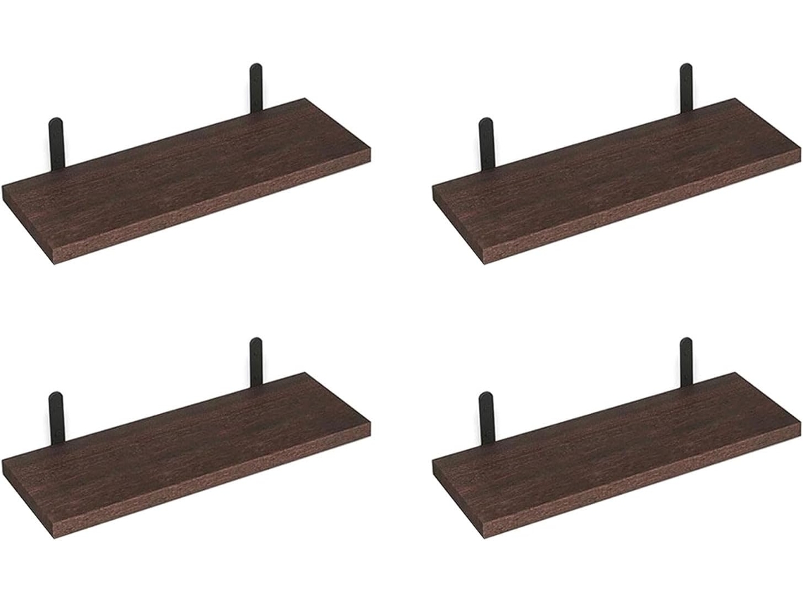 Conjunto De Prateleiras Parede Com 4 Níveis Organizador Inovador Para Banheiro E Cozinha