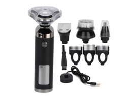 Barbeador elétrico multifuncional para barba, bigode e nariz.