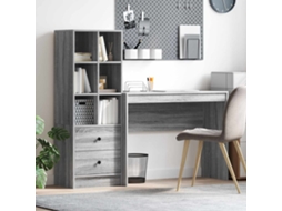 Vidaxl Mesa Cinza Sonoma 145,5 X 40 X 127 Cm 2 Unid.