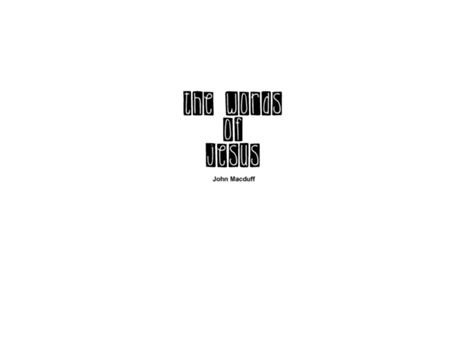 Livro The Words of Jesus de John Macduff (Inglês)