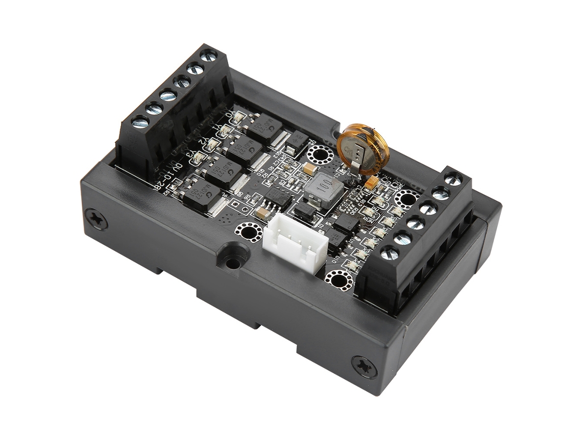 Placa De Controle Industrial Plc Fx1n-10mt Módulo De Relé Com Atraso Programável Shell Dc24v
