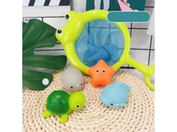 Mali brinquedo de Banho para Bebê com Luz Indutiva Animal Flutuante Brilhante com Rede