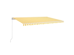 Retractable Awning, Retractable Awnings Vidaxl Amarelo Alumínio (500 X 300 Cm)