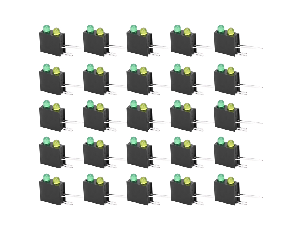 Laxiscreed: Conjunto De 100 Suportes Para Lâmpadas Led, Ideal Para Lâmpadas De 3mm E Orifícios Duplos De 90°