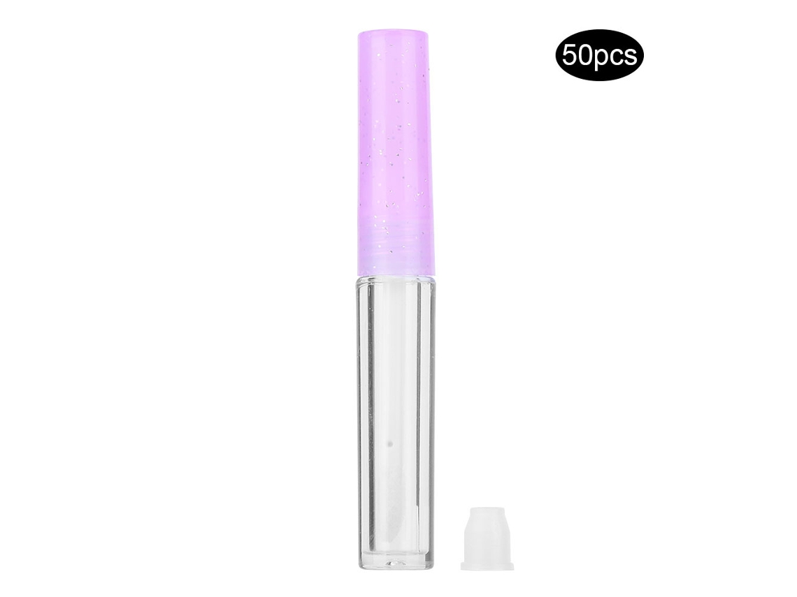 50 Mini Tubos Vazios de Brilho Labial 1,3ml