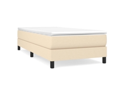 Box Spring Bed Frame, Box Spring Bed Frames Vidaxl Creme Tecido (90 X 190 Cm)
