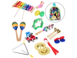 Mali 12pcs Instrumentos Musicais de Madeira para Bebê Brinquedos de Percussão Educação Pré escolar