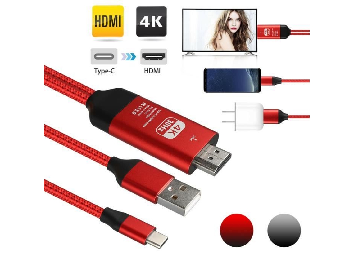 Cabo Nota Tipo Usb Hdmi para Samsung Preto