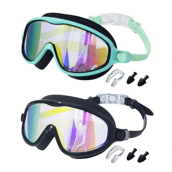 Óculos de Natação Modelo 21080 Silicone Proteção Uv + 3 Anos AQUAFORGE
