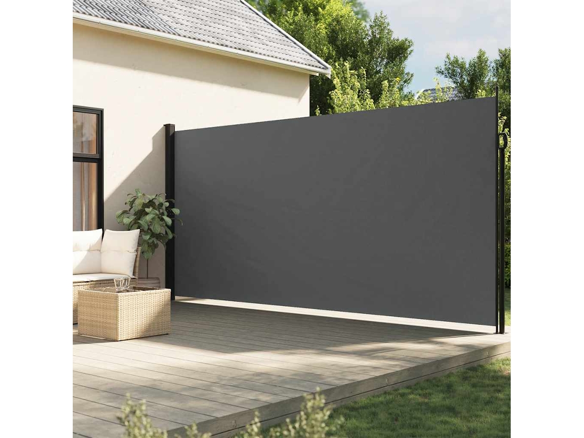 Vidaxl Toldo Lateral Retrátil Antracite 220x300 Cm
