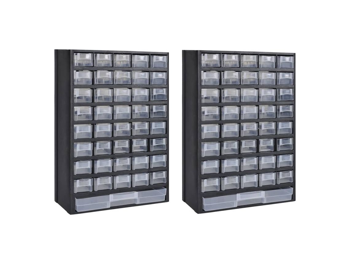 Tool Box, Tool Boxes Vidaxl Preto Plástico