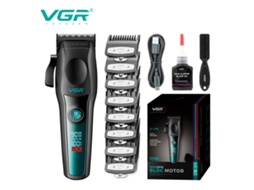 (verde) Máquina De Cortar Cabelo Elétrica De Metal Com Motor Sem Escova De Alta Velocidade E Visor Digital