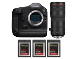 Eos R1 + Rf 24 105mm F/2.8 L Is Usm Z + 3 Sandisk 128gb Extreme Pro Cfexpress Type B + Ebook “20 Dicas para Fotos Que Impressionam” CANON