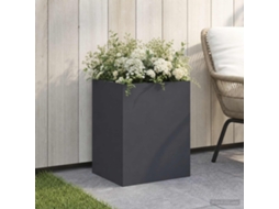 Vidaxl Vaso De Jardim Antracite 40 X 30 X 40 Cm Aço Laminado A Frio