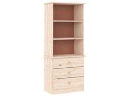 Bookcase, Bookcases Vidaxl Marrom Madeira De Pinho (n/a)