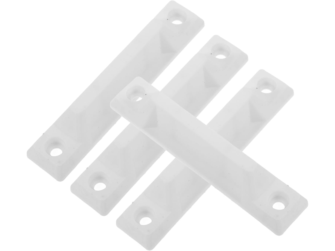 Conjunto De 4 Puxadores Janela Deslizantes Em Plástico Branco, 9, 5cm 3, 73 Polegadas, Com Fixação Segura E Parafusos