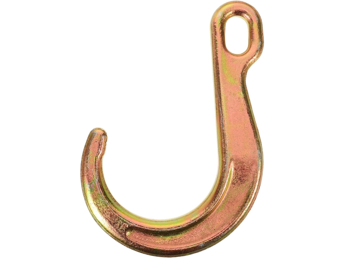 Gancho em J Galvanizado de 20 Cm, Peça de Reposição Reforçada em Ferro para Guinchos e Caminhões. SFUSHOS