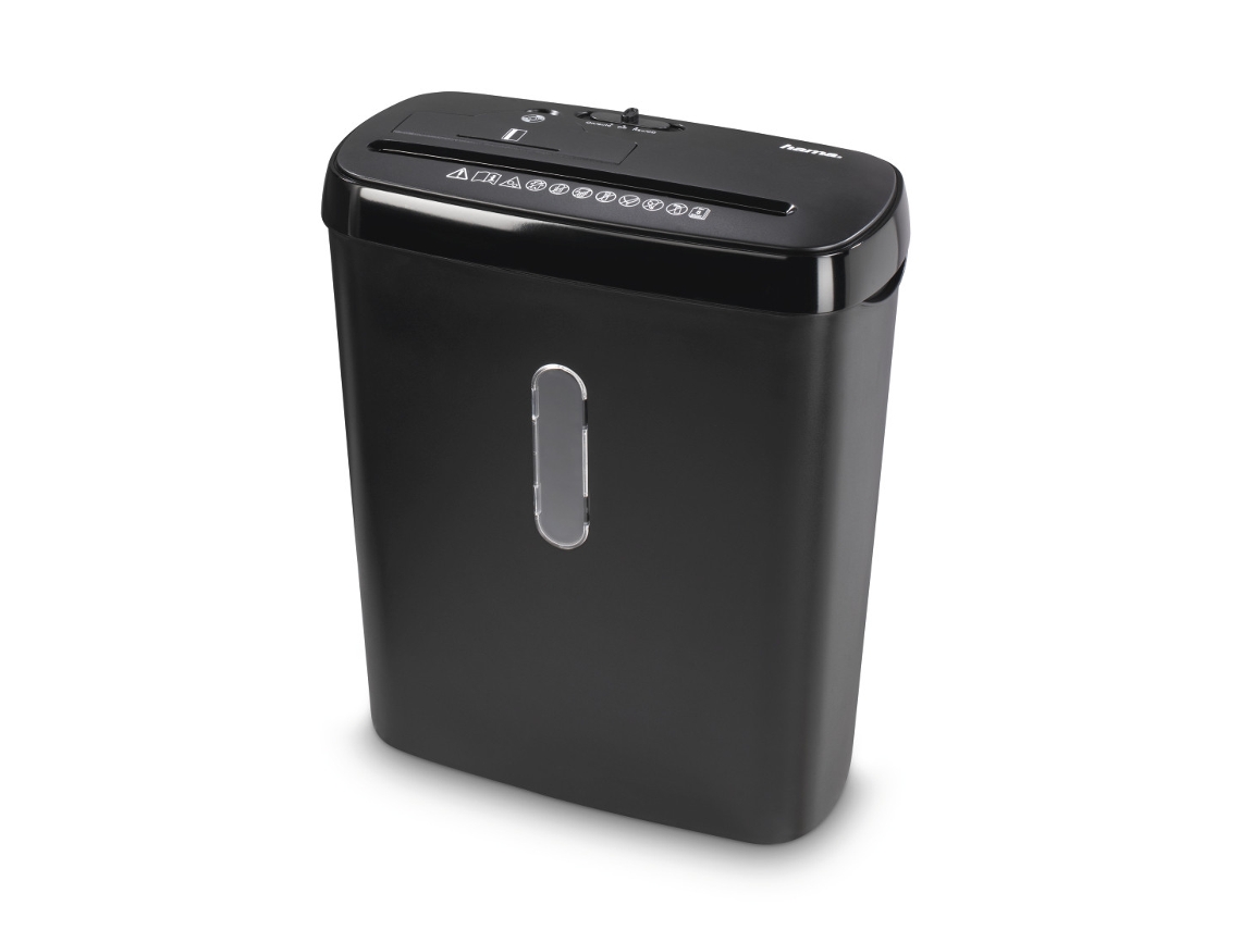 Trituradora de papel HAMA Basic S8Cd cortada em tiras 70 dB 22 cm preta