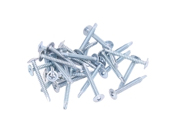 50 Parafusos Autofurado 4.2x38mm Cabeça Redonda Aço Carbono Galvanizado Para Instalação Residencial