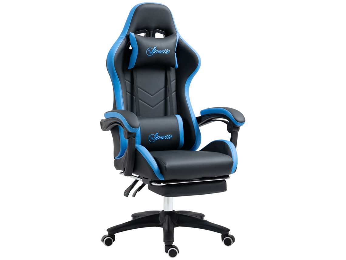Cadeira Gamer Ergonômica Com Encosto 135° E Suporte Lombar, 65x65x121-129cm, Preta