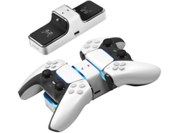 Estação Carga Dupla Ps5 com Porta Usb Extra, Vermelho Azul ZYBLSSBB