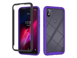 Capa Protetora De Pc Tpu Starry Sky Solid Color Series À Prova De Choque Para T-mobile Revvl 4
