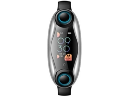 Relógio inteligente com fones de ouvido Bluetooth, fones de ouvido sem fio True TWS, longo tempo de espera, homens e mulheres Bestvite (preto)