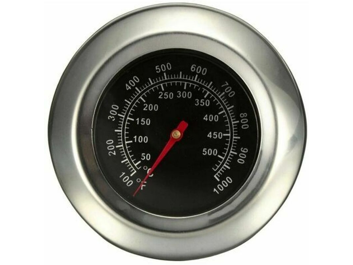 Termômetro de Forno Nova Line em Aço Inoxidável para churrasco com ponteiro vermelho