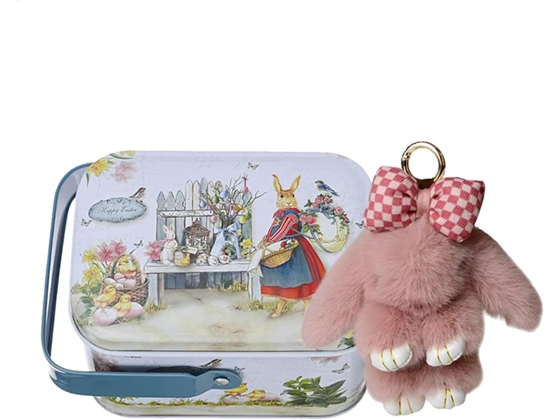 Chaveiro De Pelúcia Coelho Da Páscoa, Pingente De Coelho De Pelúcia | Pingente De Mochila Coelho De Gokoco
