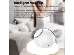Aparelho de Som para Dormir, Máquina Inteligente com Despertador para Luz Noturna, Recarregável Via Usb, Auxiliar do Sono. TAISHENGDA