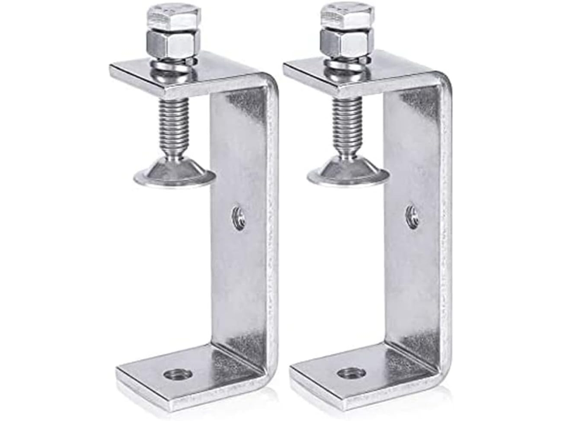 Conjunto De 2 Grampos Metálicos De Alto Desempenho, Grampo Tipo C, Para Madeira Com Ranhuras De Mandíbula