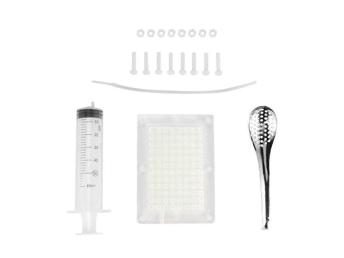 Conjunto Para Fazer Caviar Com 100 Furos, Utensílios Gourmet Moleculares Para Cozinha Doméstica.