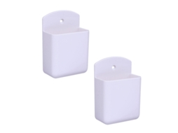 Suporte para telecomando autocolante de parede (2 unidades, branco) EIOORORRIY