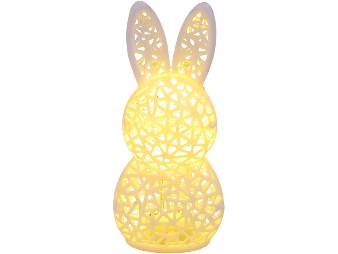 Luminária Noturna Oca Em Formato De Coelho Com Impressão 3d 12,5 X 6