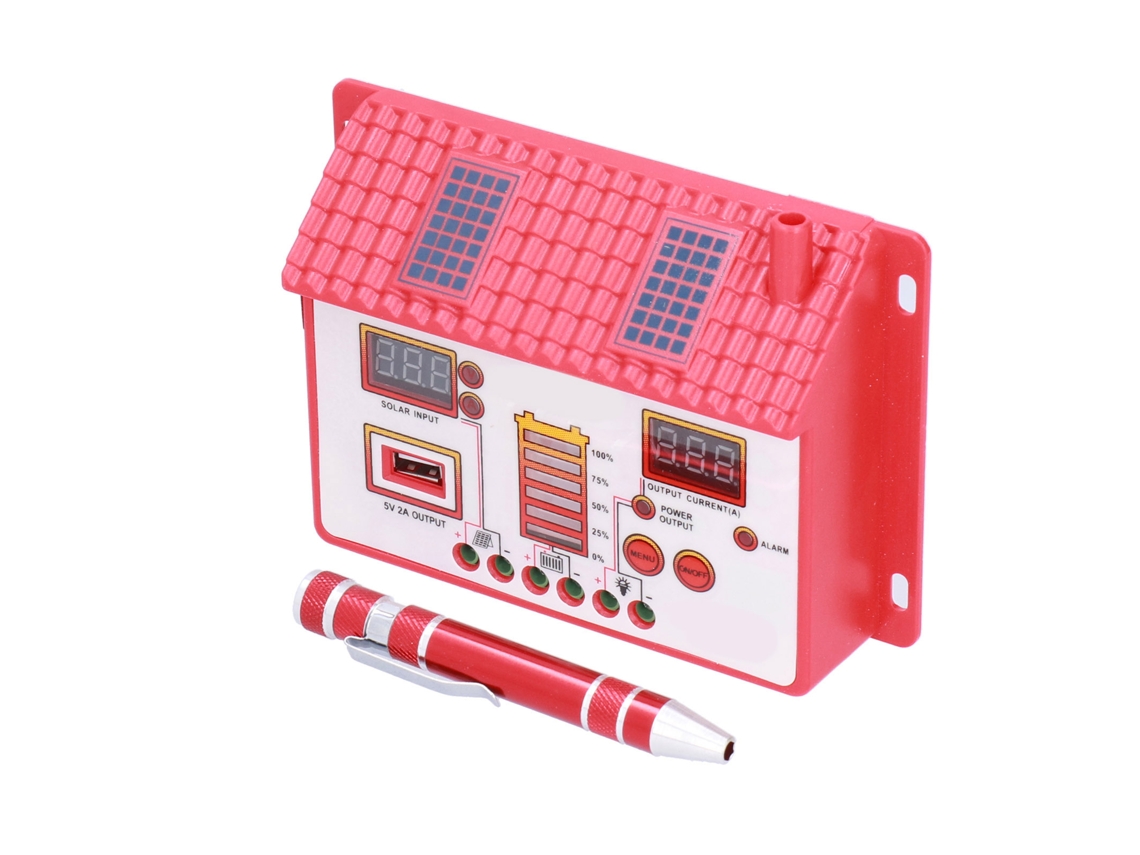 Controlador De Carga Solar 12v 24v 10a Com Display Led