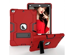 Capa De Silicone À Prova De Choque Universal Para Ipad 10.2 Polegadas Vermelho Brilhante Sfushos (7.ª/8.ª/9.ª Geração, 2019 2021)