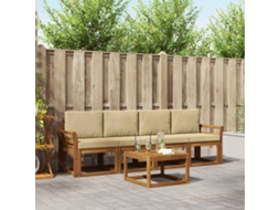 Vidaxl Conjunto De Sofás Para Exterior 5 Pcs Natural E Bege