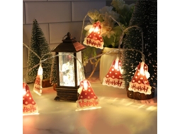 Cordão De Luzes Natal Em Led, 3m Com 20 Leds, Para Decoração Interna