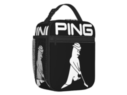 Lancheira térmica com logotipo de golfe para mulheres, à prova de vazamentos, ótima para praia, acampamento e Aquaforge.