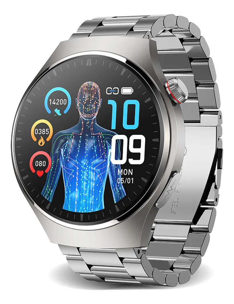 Smartwatch para homens e mulheres, monitoramento de glicose e pressão arterial, relógio inteligente Vayotoy