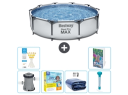 Piscina Bestway Steel Pro Max Redonda 305x76 Cm 5 peças S184 BESTWAY