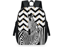 Mochila Tropicallife Zebra e Chevron para Crianças POLÍESTER 32.5x15x44.9 cm