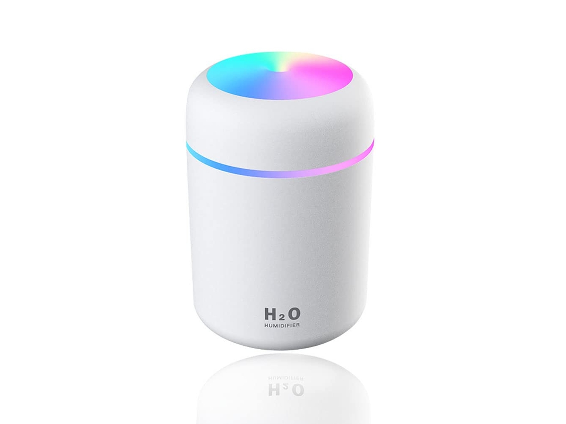 Umidificador de Ar Portátil de 300 Ml, Branco MDUG