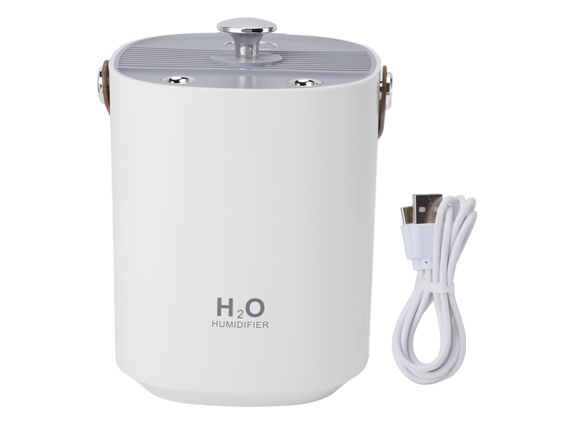 Humidificador de ambiente portátil LAXISCREED com dupla saída de névoa, capacidade de 1.2L para escritório e quarto LAXISCREED