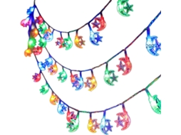 Lanterna Em Forma De Estrela 2,8 Metros Com 20 Leds Para O Ramadã,