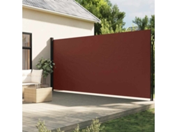 Vidaxl Toldo Lateral Retrátil 200x500 Cm Castanho