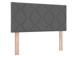 Cabeceira Cinza Escuro 90 cm Couro Sintético MAISON EXCLUSIVE